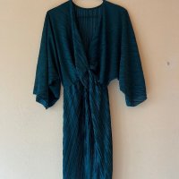 Тюркоазена рокля солей с ръкави тип прилеп ❤️, снимка 5 - Рокли - 43985416