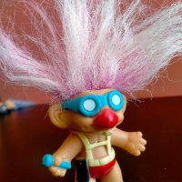 Играчка Кукла Трол Troll 7 см + коса, снимка 8 - Колекции - 40691107