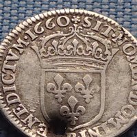 Сребърна монета 1 1/2 Екю 1660г. Луй XIV Руан Франция 28457, снимка 9 - Нумизматика и бонистика - 42968368