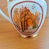Руски порцелан лфз чайник и латиера , снимка 9 - Антикварни и старинни предмети - 28623080