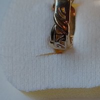 Златен руски пръстен с розов сапфир, снимка 6 - Пръстени - 43582668