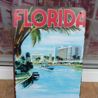 Метална табела Florida Флорида круизи коаби хотели сгради, снимка 1 - Декорация за дома - 44865410