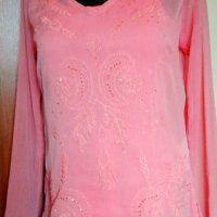 Красива блуза с бродерия от мъниста и пайети🌹👚 S/M,M👚🌹 арт.084, снимка 7 - Блузи с дълъг ръкав и пуловери - 27488600
