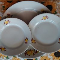 Голяма чиния и 2 малки чинии - български порцелан, снимка 12 - Чинии - 37597996