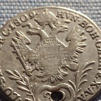 Сребърна монета 20 кройцера 1809г. Франц първи Виена Австрийска империя 13664, снимка 7 - Нумизматика и бонистика - 42930617