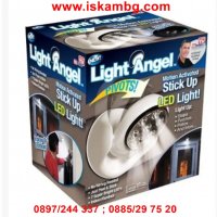 LED лампа Light Angel, с датчик за движение, Бяла светлина - КОД 1716, снимка 9 - Лед осветление - 26930222