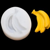 Банани Банан чепка силиконов молд форма фондан шоколад смола гипс, снимка 2 - Форми - 32252932