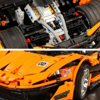 McLaren P1 Кола Конструктор 3228ч. 1:8 57см. RC Смарт Управление Lego, снимка 9 - Конструктори - 36469491