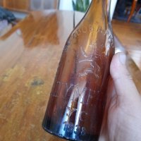 Стара бирена бутилка Пивоварно Дружество Шумен Русе 1938, снимка 3 - Други ценни предмети - 37760454