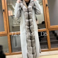 Луксозно палто от ЛАМА И ЛИСИЦА, размер С, снимка 4 - Палта, манта - 28805100