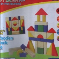 Дървен замък с 31 елемента