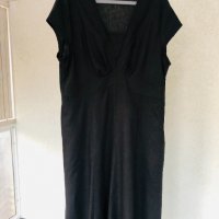 Черна рокля BEXLEYS WOMAN лен и вискоза, снимка 1 - Рокли - 32216359