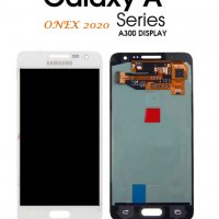 Нов 100% Оригинален LCD Дисплей + Тъч Samsung SM-A300 Galaxy A3 2014 White, снимка 1 - Резервни части за телефони - 33679956