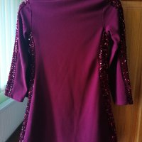Детска рокля в бордо, снимка 2 - Детски рокли и поли - 32272229