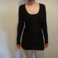 Нова черна плетена блуза Guess 100% оригинална, снимка 10 - Блузи с дълъг ръкав и пуловери - 37080888