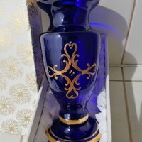 Синя ваза , снимка 4 - Колекции - 32665250