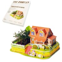 3D пъзел "Луксозна къща" с жива градина

, снимка 2 - Игри и пъзели - 43047881