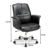 ПРОМОЦИЯ Кожен офис стол тип кресло THOMASINA , снимка 6 - Столове - 36662759