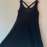 H&M Черна рокля с бели точки М размер 🖤, снимка 6 - Рокли - 44016923