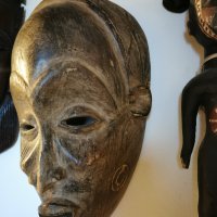 Африканска маска Чокве от Ангола, снимка 2 - Антикварни и старинни предмети - 43113096