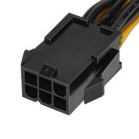 PCI-E Splitter 6pin -> 2x 8pin - CABLE-PCIE6-TO-2x8, снимка 3 - Кабели и адаптери - 43021003