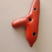 Стара керамична свирка лукарина леко е пукната но свири , снимка 4 - Антикварни и старинни предмети - 43955816