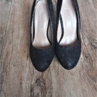Черни дамски обувки, снимка 3 - Дамски обувки на ток - 40549195
