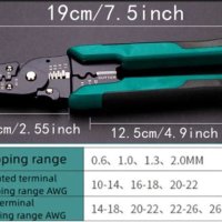 Клещи за кримпване на конектори, снимка 2 - Други инструменти - 43330828