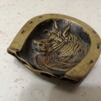 Старинен бронзов пепелник, снимка 2 - Антикварни и старинни предмети - 27905074