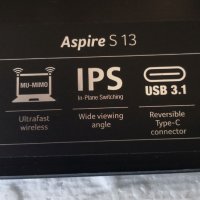 Продавам перфектен лаптоп-ултрабук Acer Aspire S13 с гаранция, снимка 10 - Лаптопи за работа - 43563384