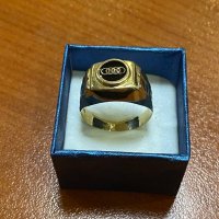 Мъжки златен пръстен ауди, снимка 1 - Пръстени - 43156592
