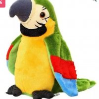 Плюшена играчка"Говорещ папагал", снимка 1 - Плюшени играчки - 39012863