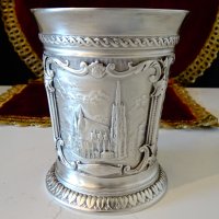 WMF чаша от калай за краля на валса Й.Щраус. , снимка 6 - Антикварни и старинни предмети - 44110363