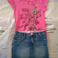 Комплект от тениска с къса пола, снимка 1 - Детски комплекти - 33592915