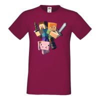 Мъжка тениска майнкрафт Minecraft 2,Minecraft,Игра,Забавление,подарък,Изненада,Рожден Ден., снимка 6 - Тениски - 36495016