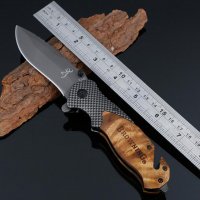 Сгъваем ловен нож Browning x50 с иноксово покритие на острието, снимка 3 - Ножове - 40206155