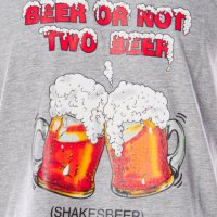 Нова мъжка тениска с трансферен печат Two Beer or not Two Beer, бири, алкохол, снимка 2 - Тениски - 28263499