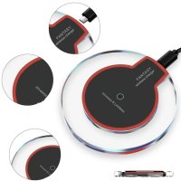 Wireless Charging Pad Fantasy Qi Ultra-Slim 5W, iPhone X/Max/XS/XR/8/8+ Samsung S10/S10+S9/S9+S8/S8+, снимка 1 - Безжични зарядни - 43399532