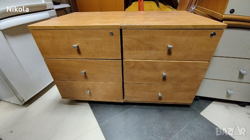 Шкафче за бюро на колела - контейнер със заключване 46/50/58см, снимка 1