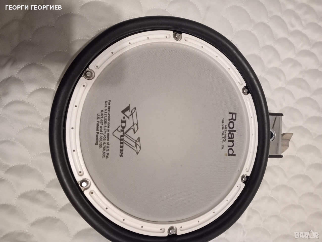 Продавам барабани Roland,двузонов пад и тризонов чинел, снимка 1