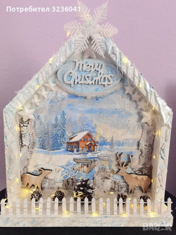 3Д Коледна рамка, снимка 1