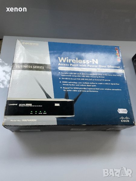 Cisco Linksys WAP4400N Wireless Access Point Gigabit PoE AP , снимка 1