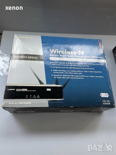 Linksys (Cisco) WAP4400N Wireless Access Point Gigabit PoE AP , снимка 1