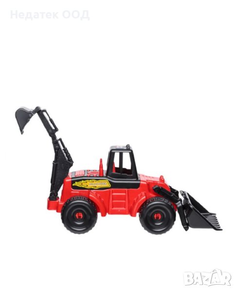  Булдозер, с голям шублер, Червен, 54 см, снимка 1