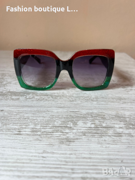 GUCCI Квадратни големи слънчеви очила ❤️💚🖤, снимка 1