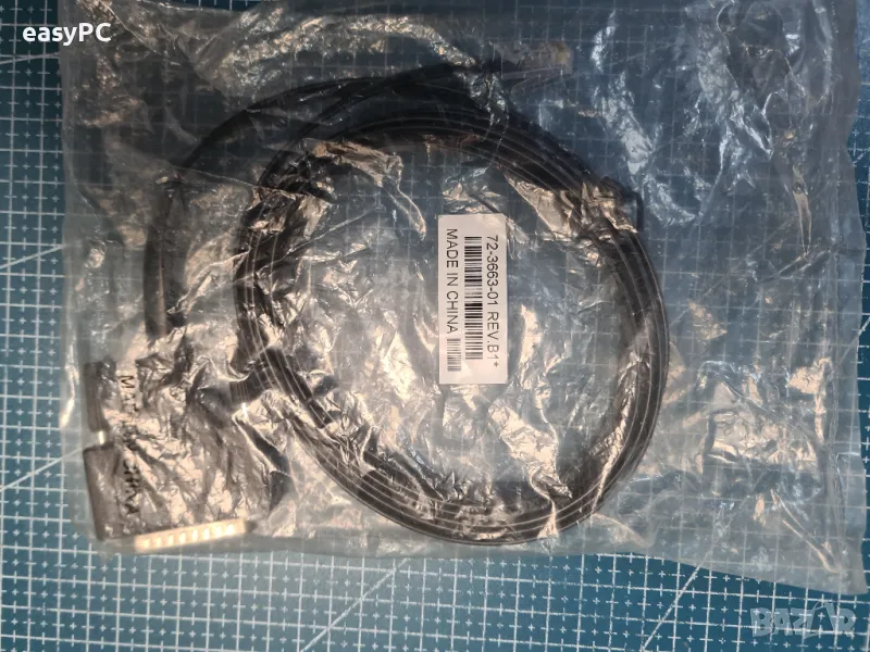 Оригинален кабел Cisco System odem Console Serial Cable CAT| DB25 to RJ45 | 6FT | 72-3663-01 REV.B1*, снимка 1