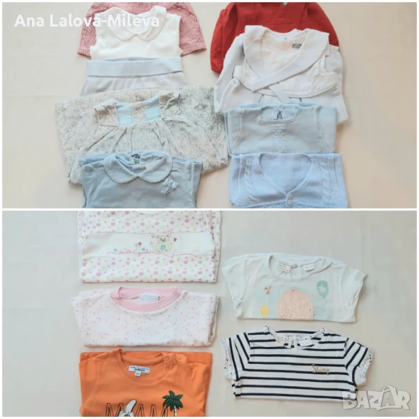 ЛОТ-ове висококачествени бебешки дрехи размер 74, снимка 1