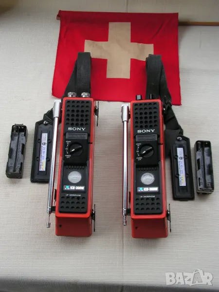 Късовълнови  от 1973 г уоки-токи Sony ICB-300W, снимка 1