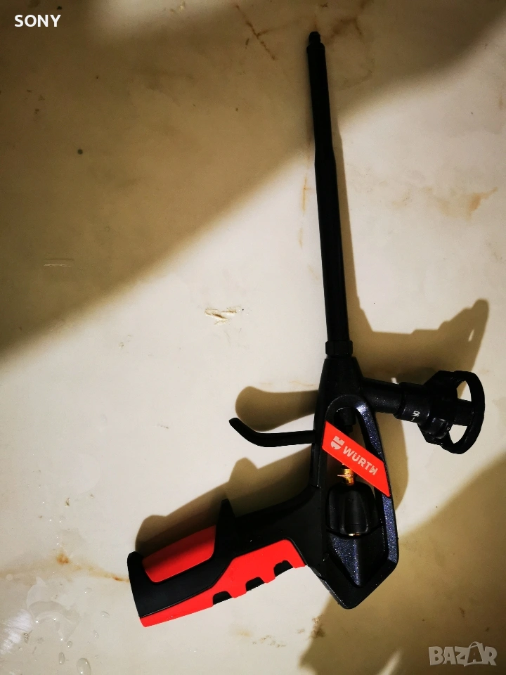 Пистолет PU пяна, тефлонов Wurth Пистолет полиуретанова пяна , снимка 1