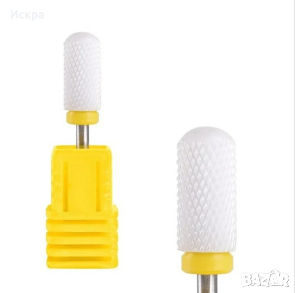 Керамичен накрайник за електрическа пила – жълт XF обла глава

, снимка 1